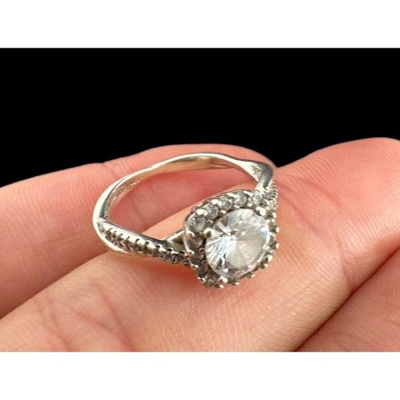 Designer IBB CN 925 Sterling Cubic Zirconia Cocktail Ring Size 7.75 - Picture 2 of 7